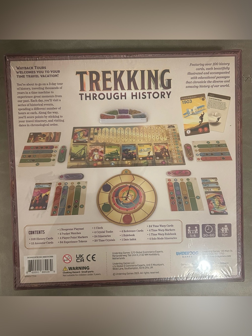 Trekking Through History Underdog Game 1-4 Players 10+ - Picture 2 of 4